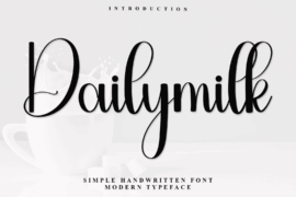 Dailymilk Font