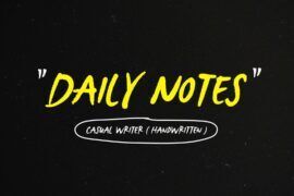 DailyNotes Font