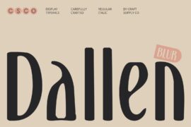 Dallen Blur Demo Font