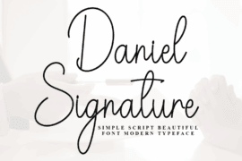 Daniel Signature Font