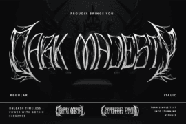 Dark Majesty-Personal use Font