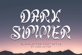 Dark Summer Demo Font