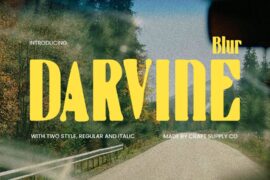 Darvine Blur Demo Font
