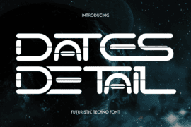 Dates Detail Demo Font