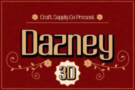 Dazney Extrude Right Demo Font
