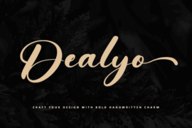 Dealyo – Personal use Font