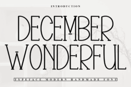 December Wonderful Font