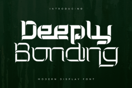 Deeply Bonding Demo Font