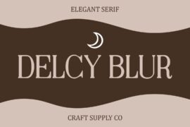 Delcy Blur Demo Font