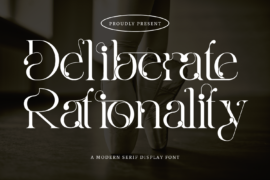 Deliberate Rationality Demo Font