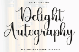 Delight Autography Font