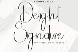 Delight Signature Font