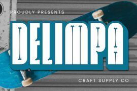 Delimpa Extrude Right Demo Font