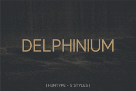 Delphinium Font