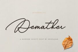 Demather Font