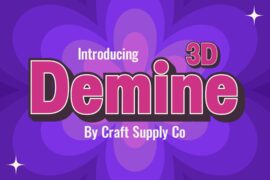 Demine 3D Demo Font