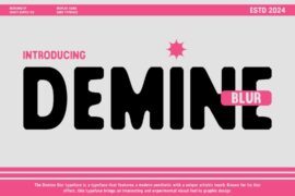 Demine Blur Demo Font