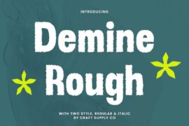 Demine Rough Demo Font