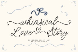 DEMO – Whimsical Love Story Font