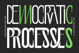 DEMOCRATIC PROCESSES DEMO Font