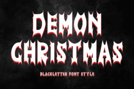 Demon Christmas Font
