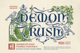 Demon Rush Font