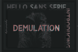 Demulation DEMO Font
