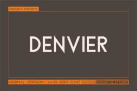 Denvier Font