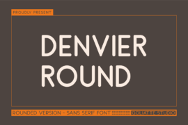 Denvier Round Font