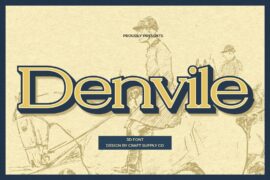 Denvile Extrude Right Demo Font