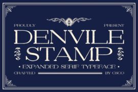 Denvile Stamp Demo Font