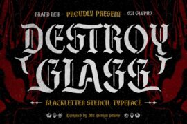 Destroy Glass Font