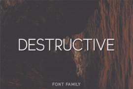 Destructive Font