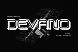 Devano Extrude Right Demo Font