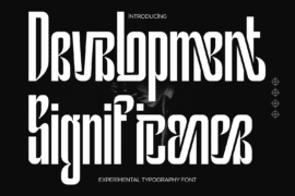 Development Significance Demo Font