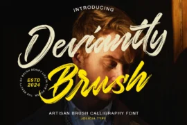 Deviantly Brush Font