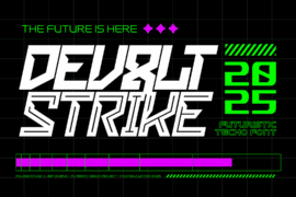 Devolt Strike Font Family