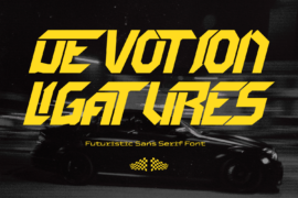 Devotion Ligatures Demo Font