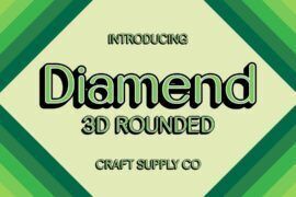 Diamend Rounded 3D Demo Font