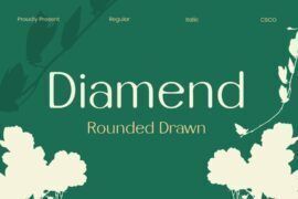 Diamend Rounded Drawn Demo Font