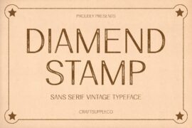 Diamend Stamp Demo Font