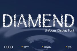 Diamend Unfocus Demo Font