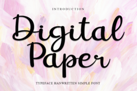 Digital Paper Font