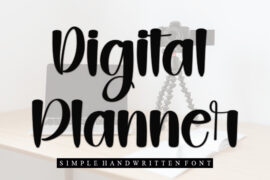 Digital Planner Font