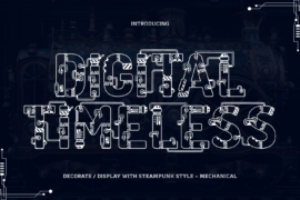 DIGITAL TIMELESS DEMO Font