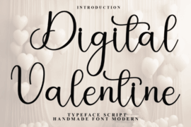 Digital Valentine Font