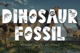 Dinosaur Fossil Font