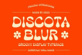 Discota Blur Demo Font