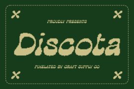 Discota Pixel Demo Font