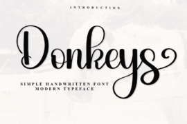 Donkeys Font